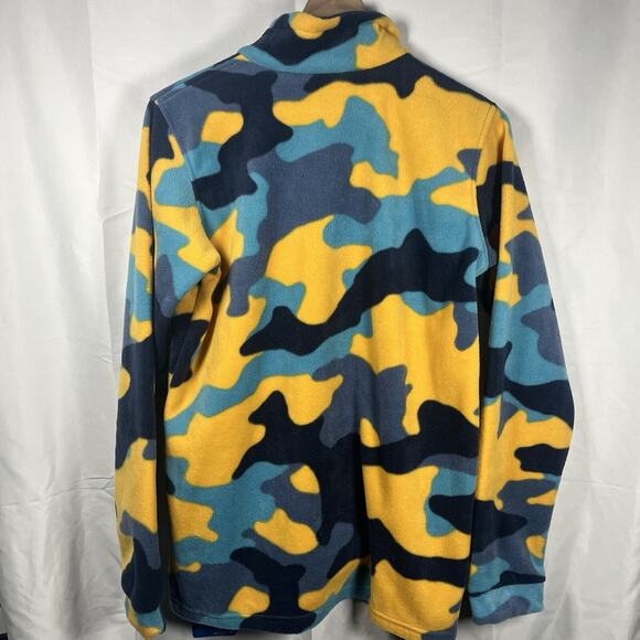 Columbia zing 3 fleece jacket youth XL NEW blue yellow casual outdoor colorful - Picture 5 of 6